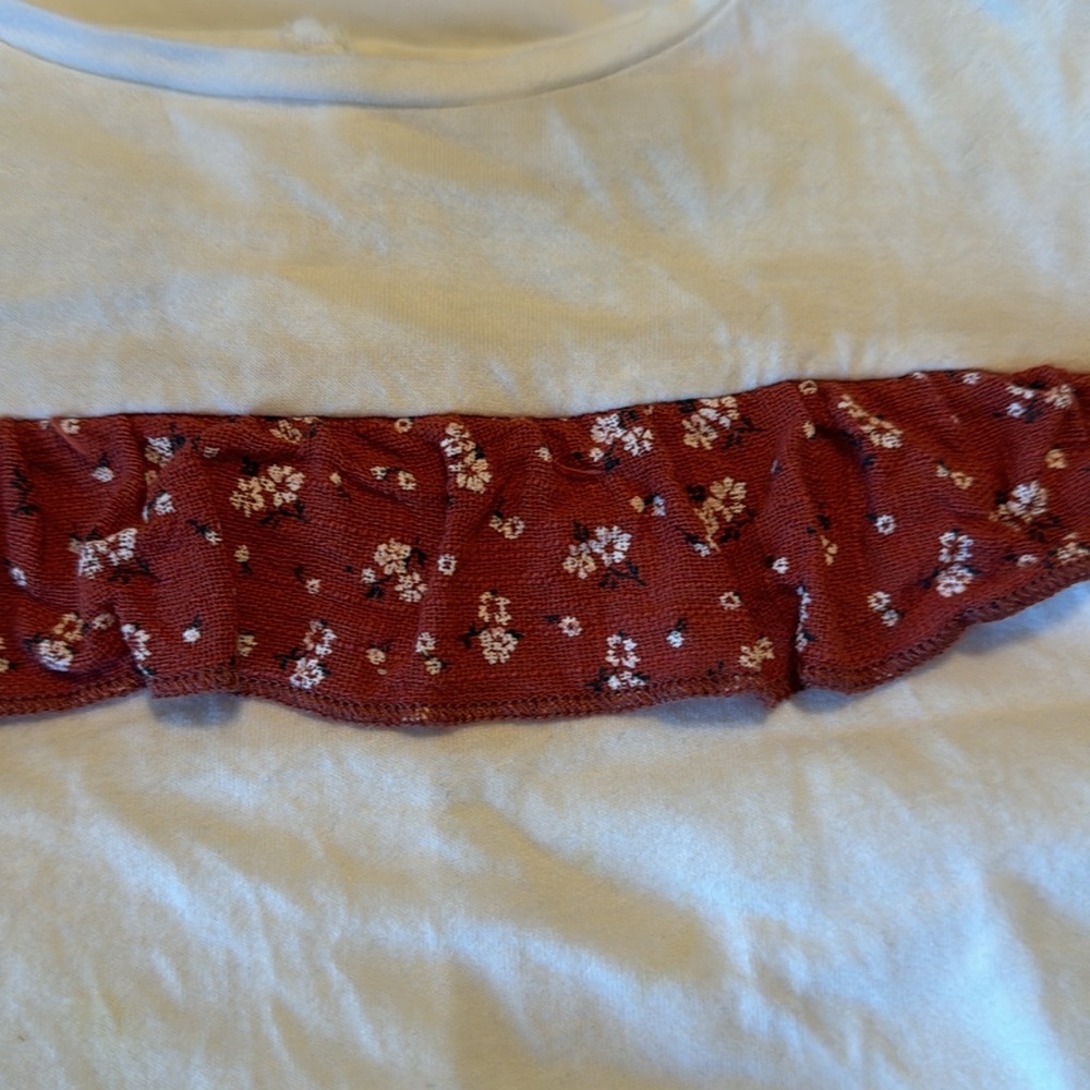 Ruffle Long Sleeved Tee - Picture 2 of 4